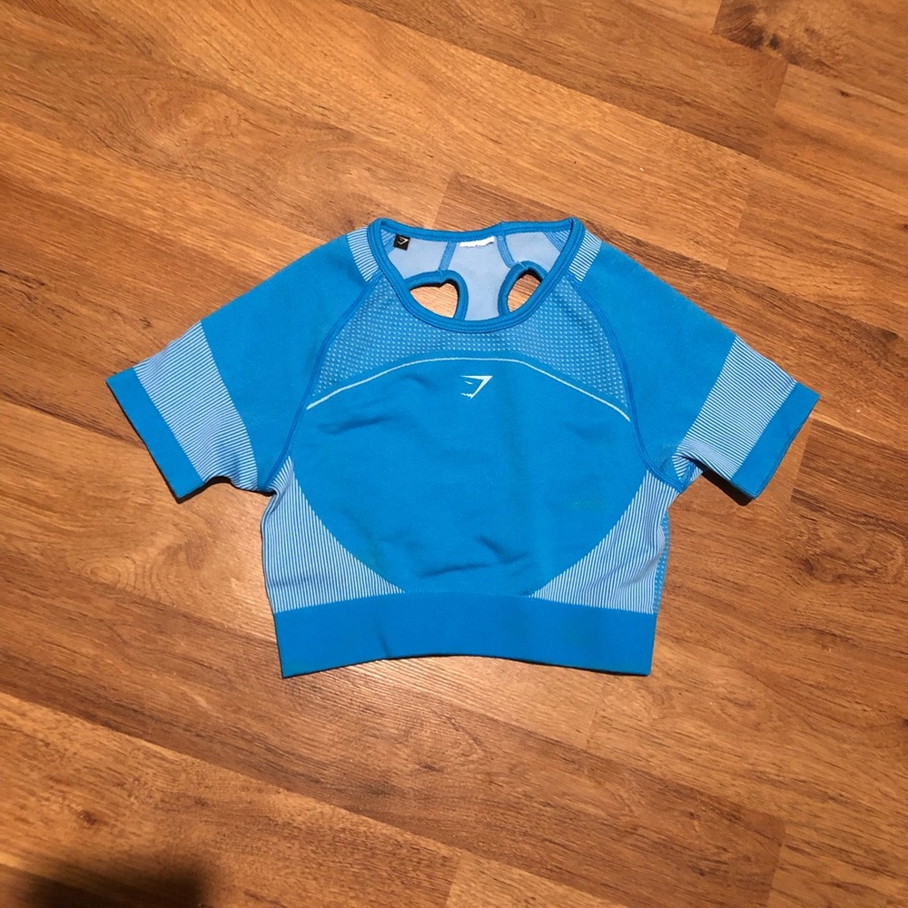 Gymshark Ultra Seamless Crop Blue